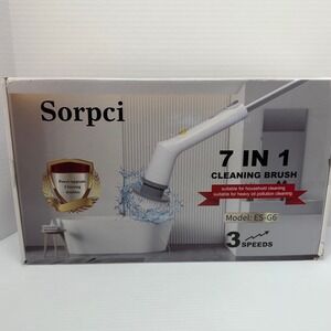 Sorpci 7-in-1 Electric Spin Scrubber – Cordless Power Brush 7 Replaceable Heads‎